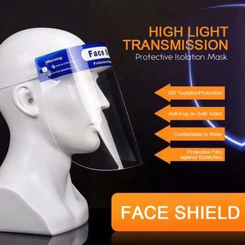 

Splash-proof Dust-proof Mask Head-mounted Transparent Protect Mask Adjustable Protective Face Shield Anti Droplet Full Face Mask