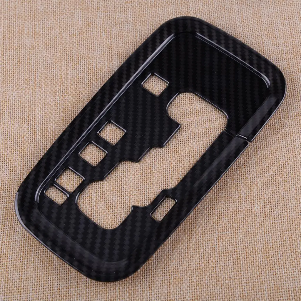 1*Carbon Fiber Car Interior Gear Panel Cover Trim For 2011-2018 Jeep Wrangler JK