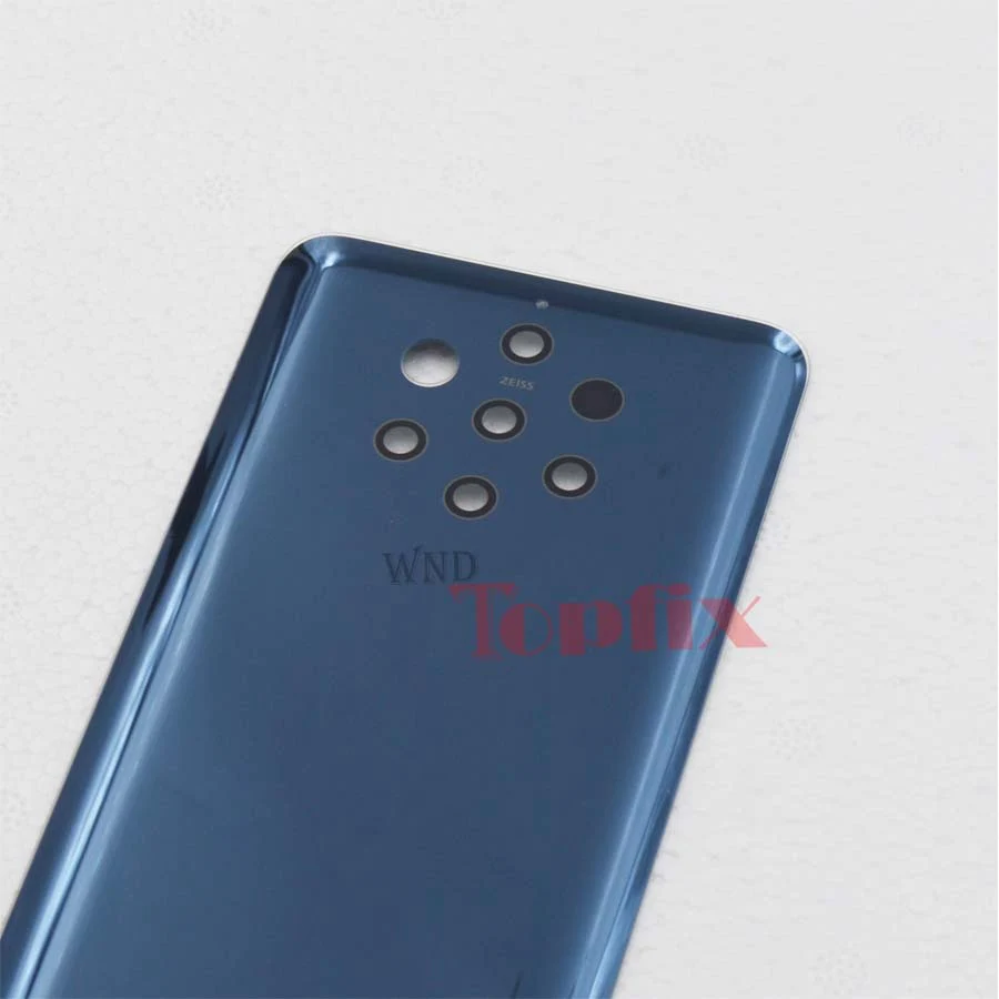 puavaliação, capa carcaça de vidro para nokia 9 com logotipo