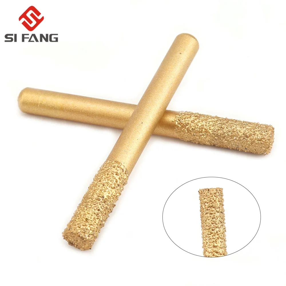 6/8/10mm 6mm Schaft Diamant Schneiden Schleifen Kopf Montiert Punkte Bit Jade Stein Carving Polieren dremel Präzisions Werkzeuge 1 stücke – Detail 2