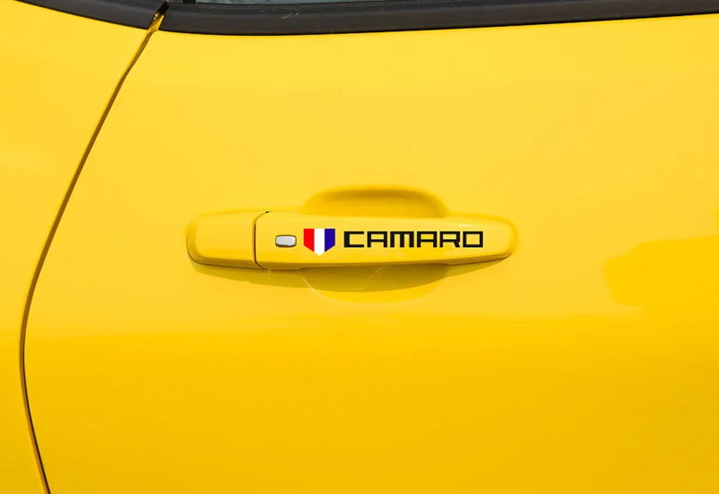 Автомобильный стиль для Chevrolet Camaro значок в виде буквы эмблема наклеивающаяся лампа для бровей топливный бак Автомобильная дверная ручка задний щиток наклейка на багажник