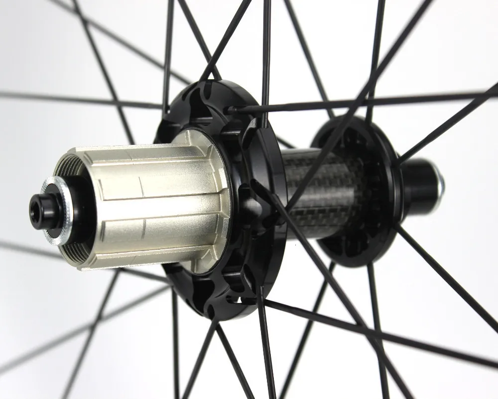 700c карбоновое колесо для шоссейного велосипеда 50 мм, более широкое Aero обод, бескамерная готовая Powerway R51, прямая тяга, концентратор, супер светильник, дорожный велосипед, колесная пара