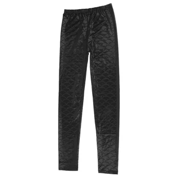 

Mermaid Shiny Dotted Dragon Fish Scale Leggings Fashion Open Bright Color Pencil Pants Mermaid Scales Fish Dragon leggings