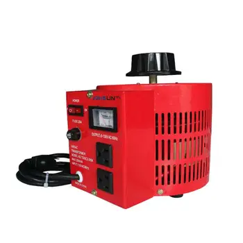 

Adjustable Contact Voltage Regulator Single Phase Manual Regulator Digital Display Variac TDGC2J-2000VA with US Plug