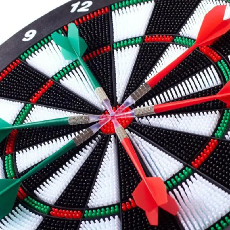 1 Набор для развлечения в помещении профессиональные пластиковые дротики набор Повседневный 17 дюймов безопасный пластиковый Дартс доска с 6 безопасными мягкими Дротика s