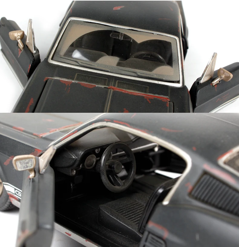 1:24 1967 FORD Mustang GT старый старинный литой модельный автомобиль игрушка для подарка