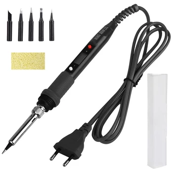 

220V 80W LCD Electric Soldering Iron Adjustable Temperature Tool with Soldering Iron Tips LKS99