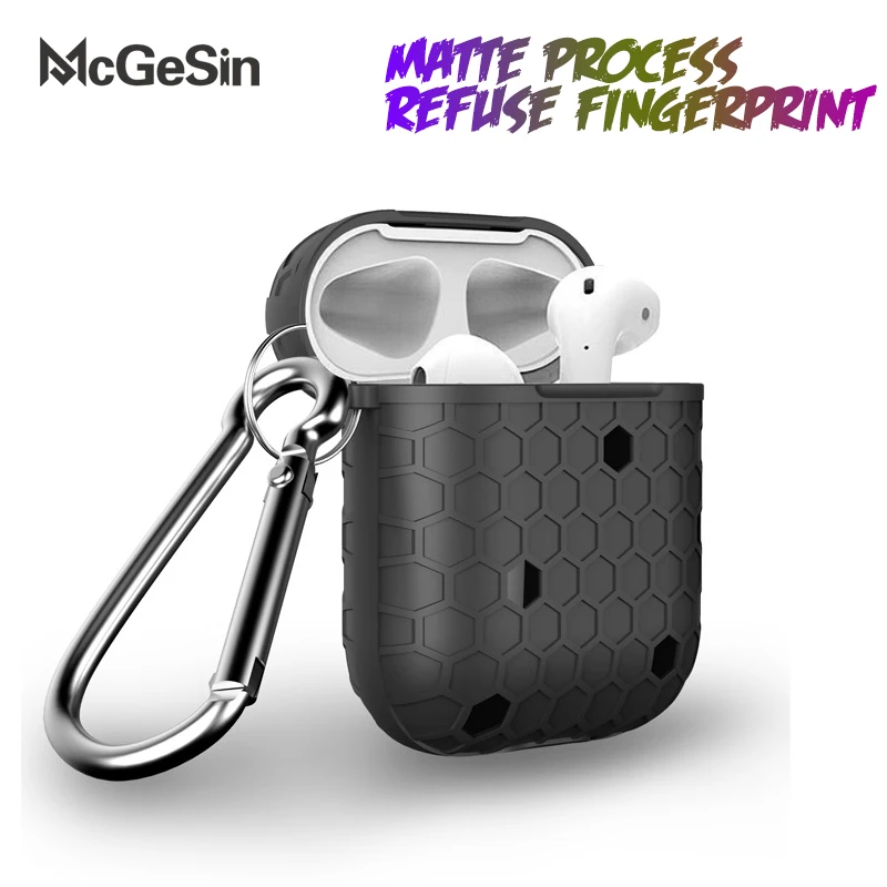 Защитный чехол для наушников McGeSin силиконовый аксессуары AirPods 1 i10 i12 TWS зарядного
