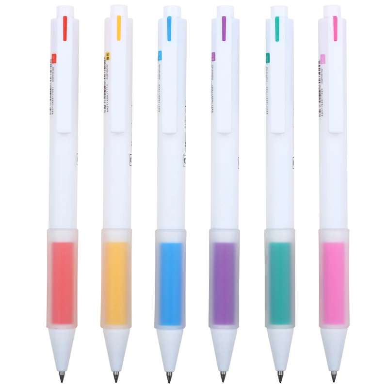 

M&G Cute Candy Color Gel Pen Set 0.5mm,Kawaii stationery,Retractable or Capped,Colored Pens,school supply 6Colors/lot