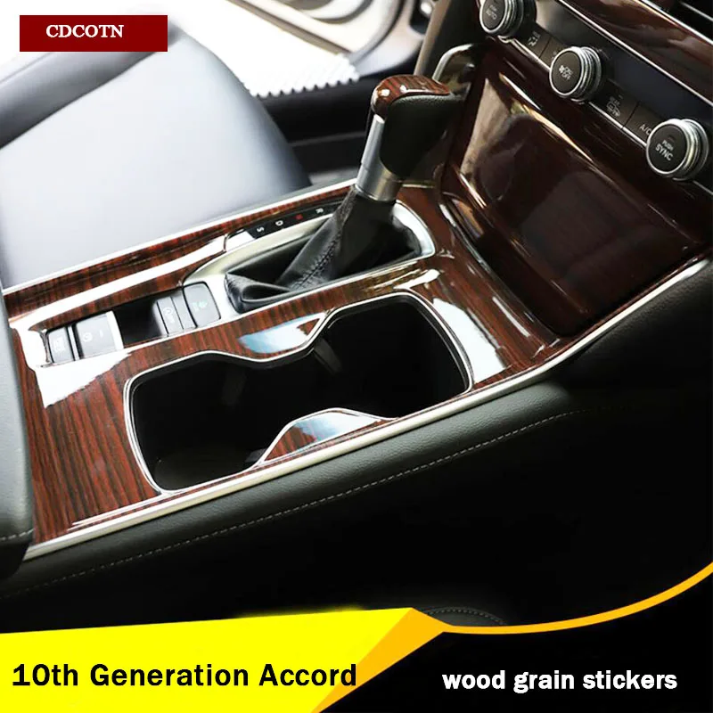 

21Pcs/Set Car Interior Dashboard Gear Shift Panel Cover Sticker Trim Kit For Honda 10th Generation Accord Car Styling Accessorie