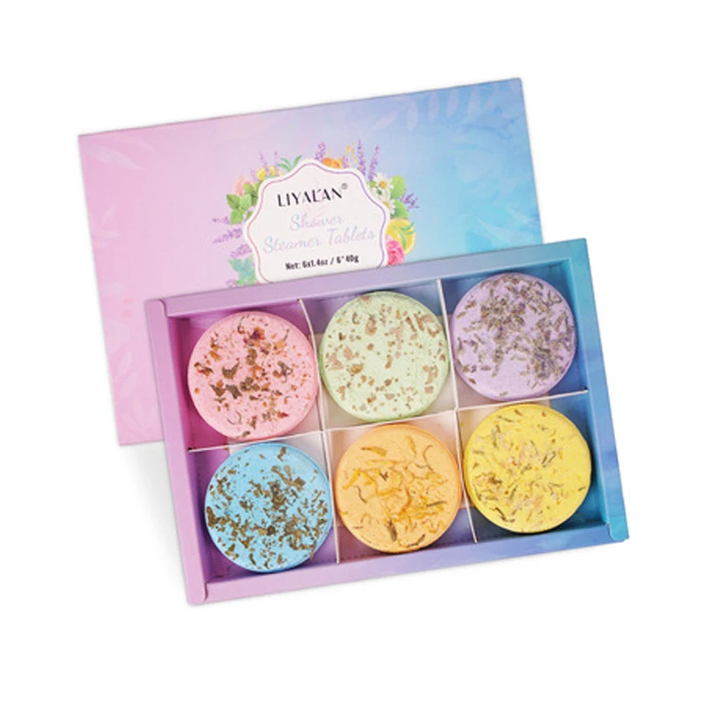 Natural Essential Oil Mixed Aromatherapy Shower Steamers Set With Home