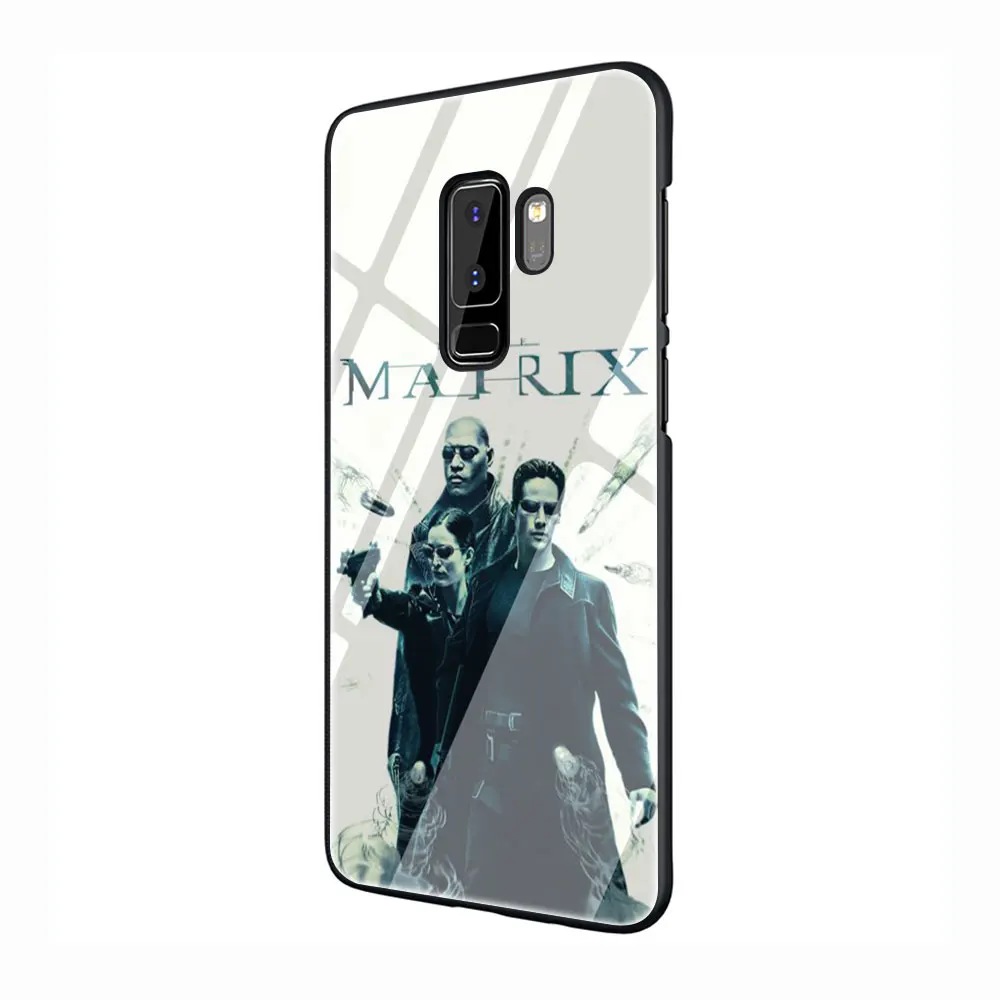 G4 Матрица закаленное Стекло TPU черный чехол для Galaxy S7 Edge S8 S9 плюс S10 Note 8, 9, 10, A10 20 30 40 50 60 70 - Цвет: G4