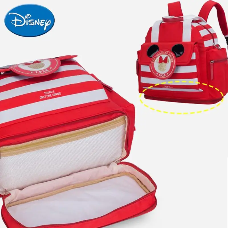 DISNEY модная сумка для подгузников классический мультфильм уход за новорожденным Мумия сумка Оксфорд Ткань подгузник Органайзер сумка на плечо Микки Минье сумка