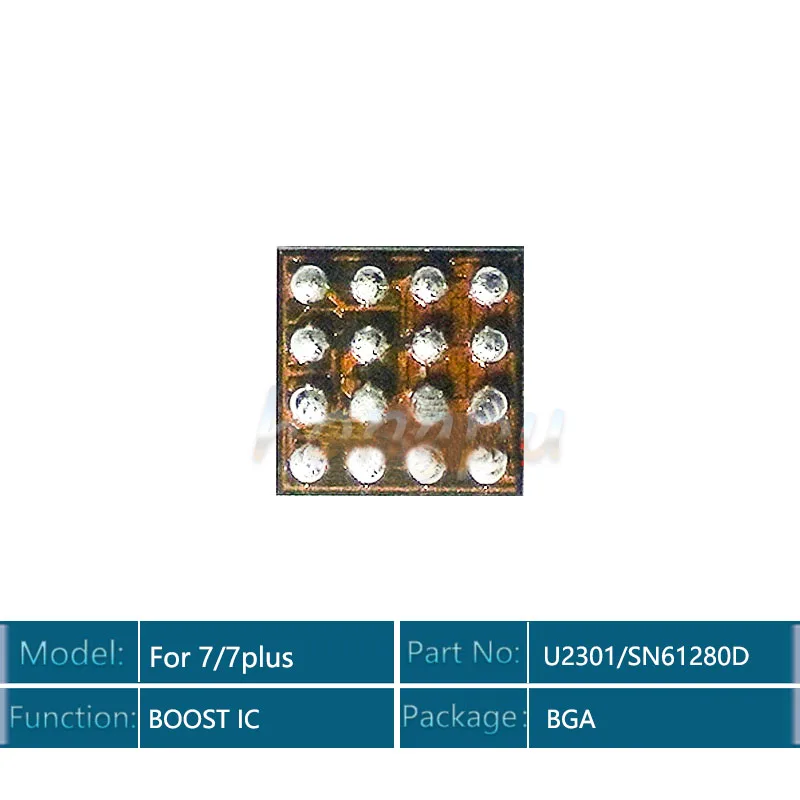 10 шт./лот SN61280D/SN 61280D/U2301 для iPhone 7/7 plus/7 plus блок питания для камеры BOOST ic чип 16 контактов