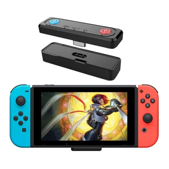 

For Nintendo Switch Lite PS4 PC Wireless Bluetooth Adapter USB Type-C Dongle APTX LL SBC Support Low Latency Audio Transmitter