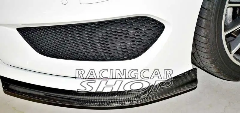Real Carbon Fiber front lip Splitter Spoiler For Benz W117 C117 CLA200 CLA250 1pair 2013UP M004