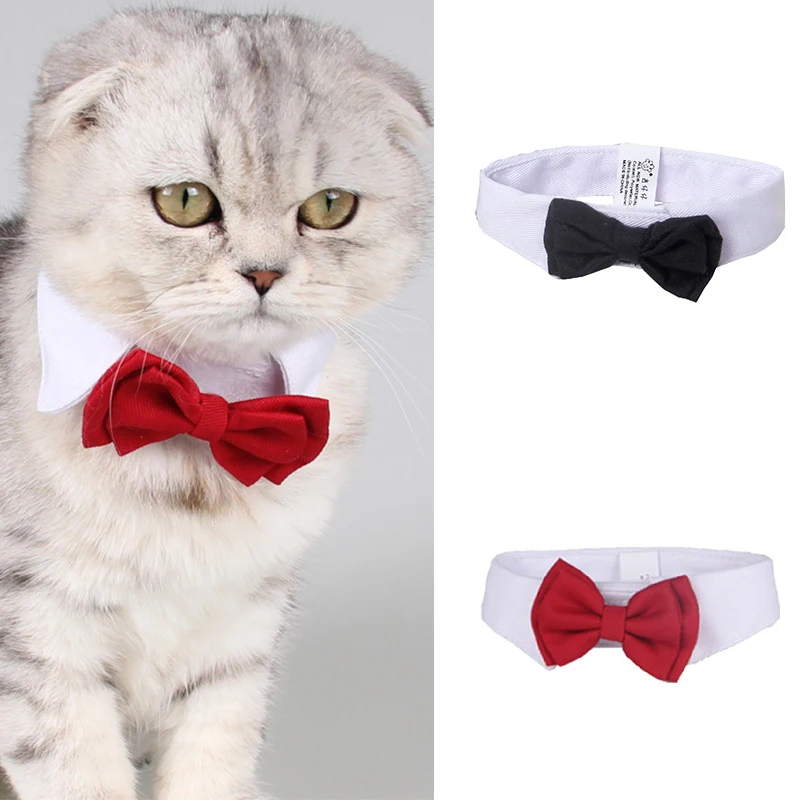 1Pcs cute Puppy Dogs Bow Tie Collar Formal Necktie Adjustable Striped Bowknot Bowtie Wedding Party Decoration Accessories | Дом и сад