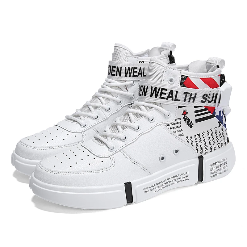 

Hot Sale Superstar Fashion Printed High top Sneakers Men Skateboard Shoes Autumn Outdoor Warm Sport Shoes Men deportivas hombre