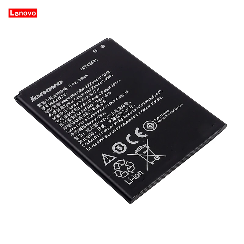 BL 243 BL243 аккумулятор для lenovo Lemon K3 Note K50-T5 A7000 A5500 A5600 A7600 2900mAh Мобильный телефон резервного копирования Bateria