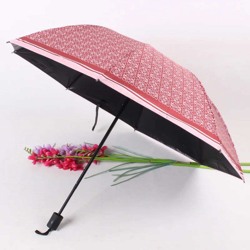 YADA INS Classical Simple Flower Umbrellas Parasol Rainy Folding Stripe Umbrellas For Women Men UV Windproof Umbrellas YD200026