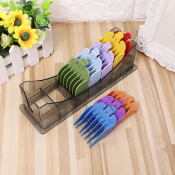 

1Pcs 1Pcs 8 Grid Base For 8P Universal Hair Clipper Limit Comb Guide Attachment Size Barber Replacement With Clip 3171/500 to