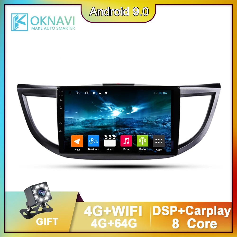 

Car Radio For Honda CRV 2012-2015 Suit Swept Volume 2.0 Touch IPS Screen Android 9.0 Bluetooth Multimedia 10 Inch No DVD 4G+WiFi