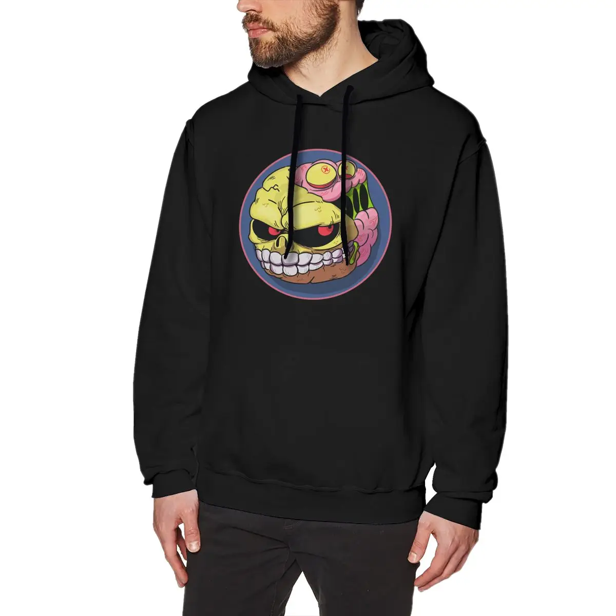 

NOISYDESIGNS 2019 Fashion Colorful Hoodies Men's Winter Sweatshirts Food Agario Skull Slitherio Printed Boys Hip Hop Streetwear