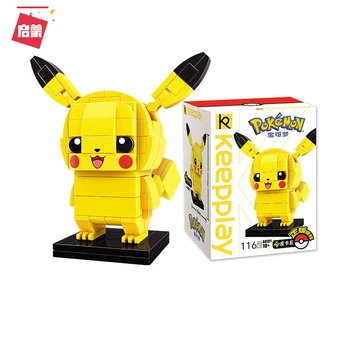 

New Brickheadz A0101 Charmander Building Blocks Pokemonedly Eevee Mini Figures Pikach Psyducked Headz Toys for Collection