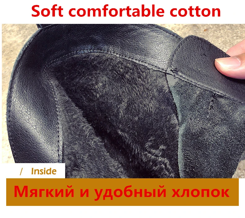Зимние женские ботинки из натуральной кожи на молнии спереди Теплые Ботинки martin на платформе новые модные удобные повседневные ботинки с круглым носком