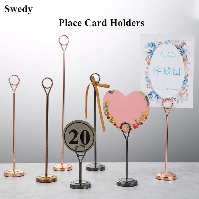 5 Pieces Metal Table Recipe Menu Wedding Party Place Card Holder Photo Picture  Holder Stand Clip Table Number Holder - Card Holder & Note Holder -  AliExpress