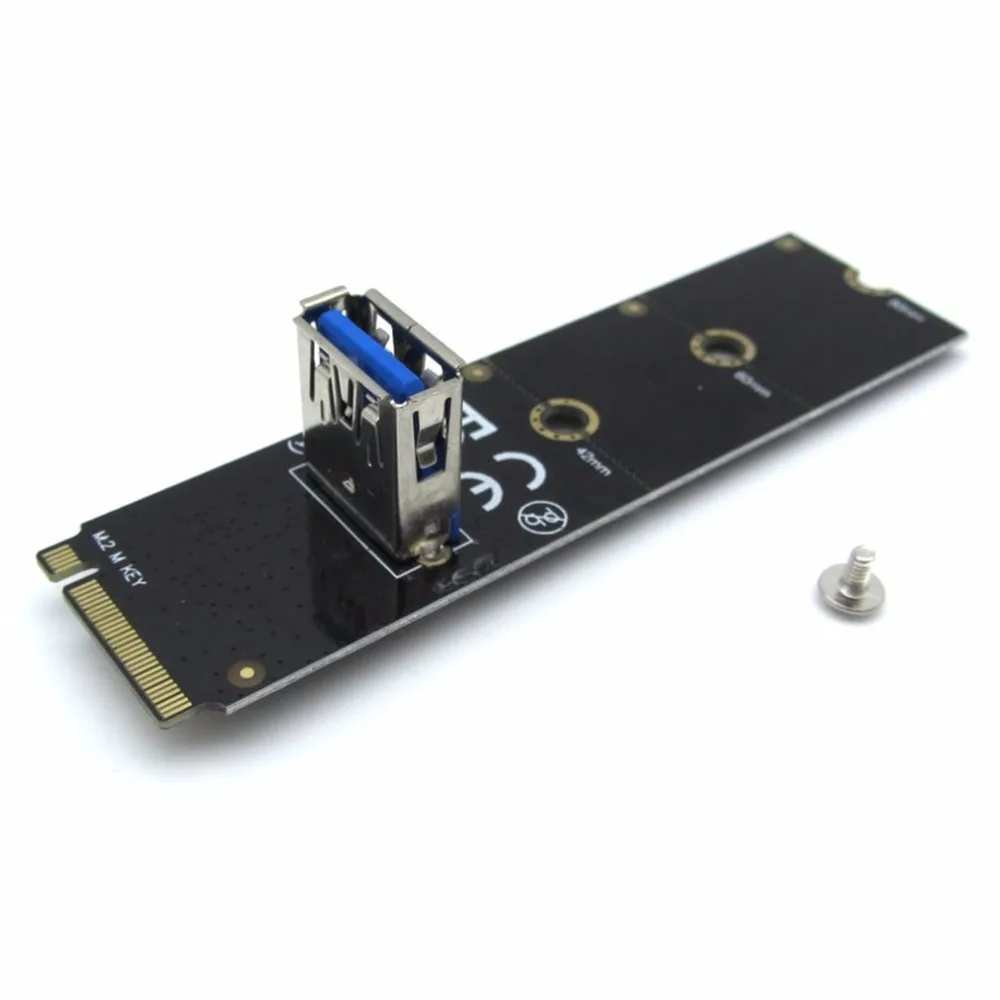 Профессиональный NGFF M.2 на PCI-E L USB3.0 адаптер конвертер расширения карты расширения для добычи полезных ископаемых Поддержка 2260 2280