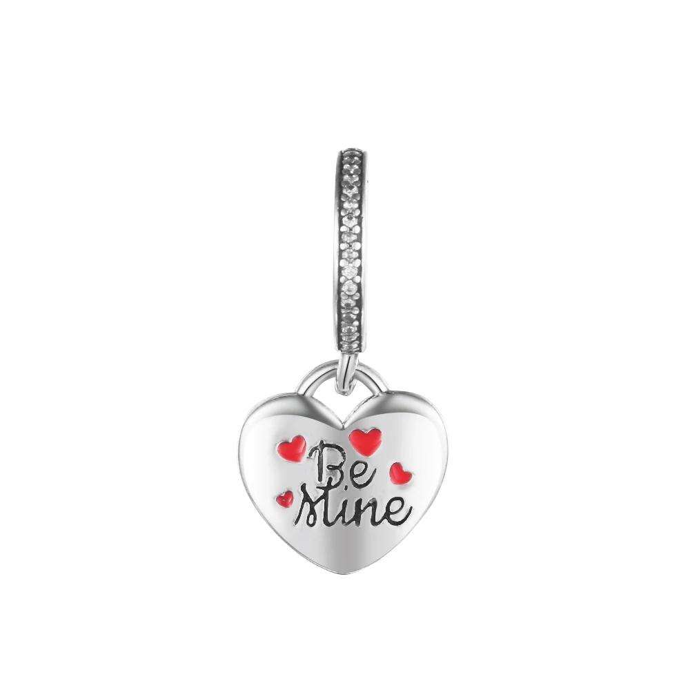 

DIY подходит для CKK шармы Браслеты Be Mine сердце Висячие бусины 100% 925 пробы-серебро-ювелирные изделия kraux 2021 Новинка