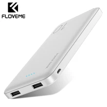 FLOVEME 10000 мАч Внешний аккумулятор для Xiao mi внешний аккумулятор портативное зарядное устройство двойной USB mi power Bank повербанк Bateria Externa Movil