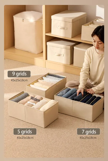 Armario De Tela Para Ropa Caja Organizadora De Tela Con Tapa - Main Image