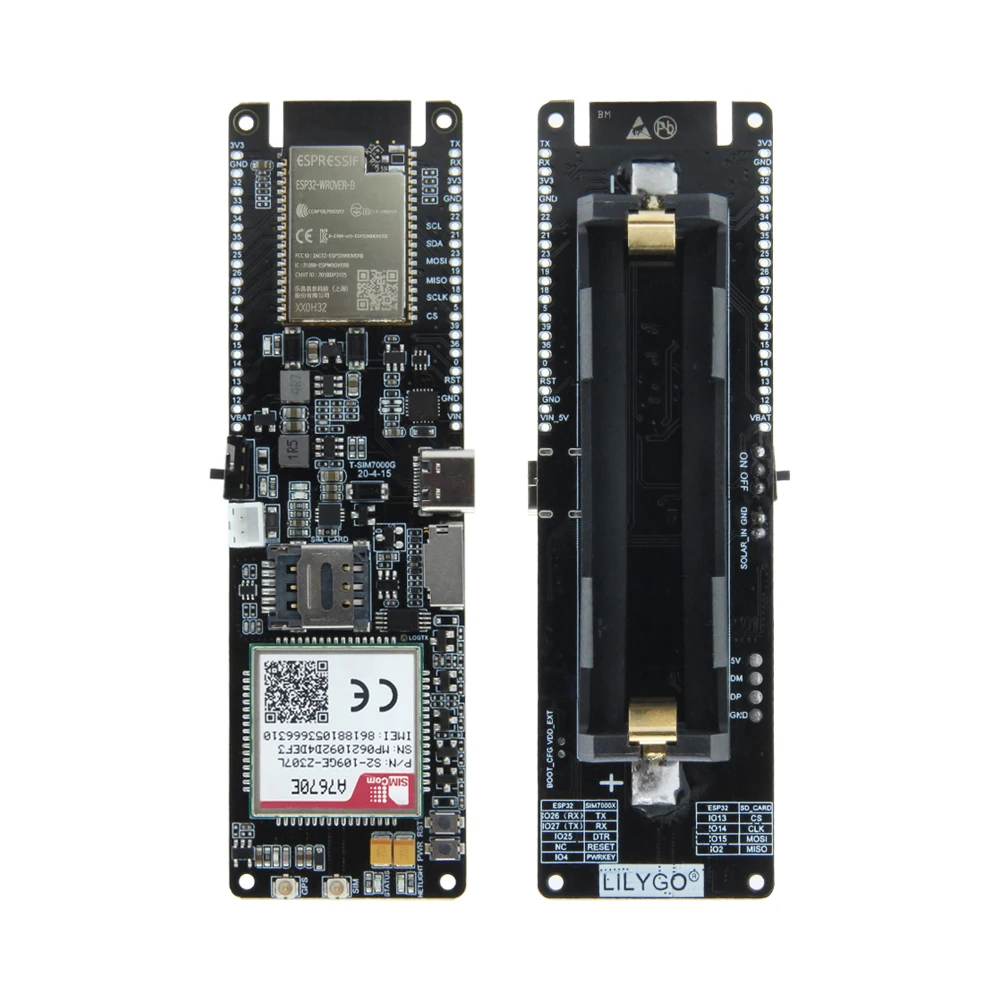 

T-SIM-A7670E Module ESP32 Chip 4G LTE CAT1 ESP32 MCU Support GSM/GPRS/EDGE For Arduino LILYGO TTGO