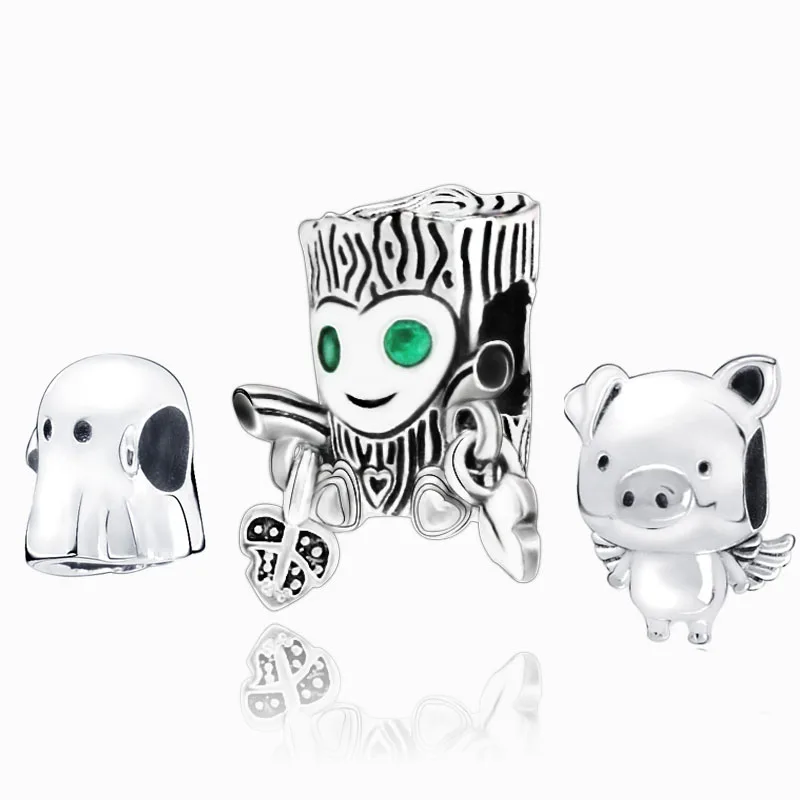 

New Arrival 925 Sterling Silver Beads,Best Friends Heart & Key Charms fit Original Pandora Bracelets Women DIY Jewelry