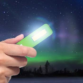 

Creative Mini Keychain COB Battery Powered Flashlight Camping Climbing Torches Outdoor Emergency Powerful Lighting Lamp
