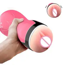 Sex Toys for Men Artificial Vagina Pocket Pussy Male Masturbator Realistic Deep Throat Mouth Feel Skin Adult by hand