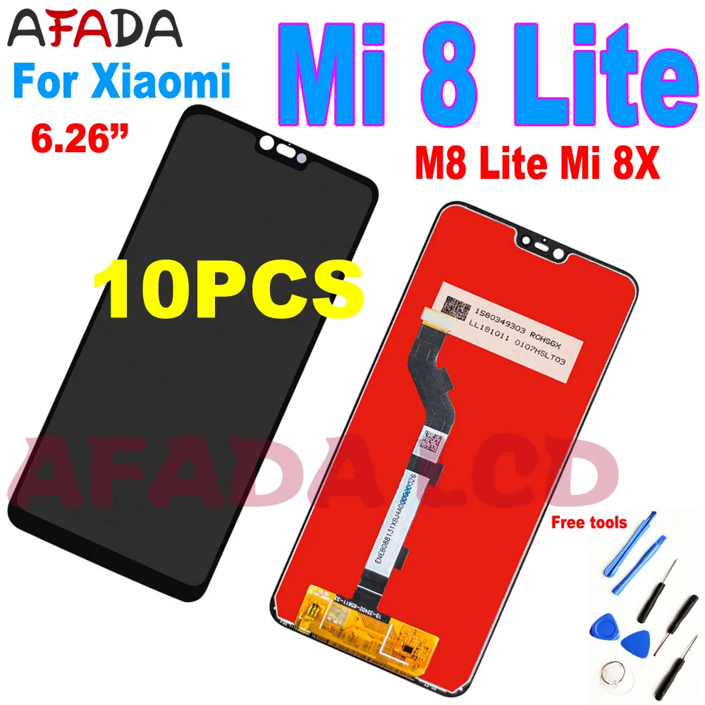 

10PCS 6.26 LCD For Xiaomi Mi 8 Lite Display Touch Screen Digitizer Assembly For Xiaomi Mi8 M8 Lite Mi 8X LCD Replacement