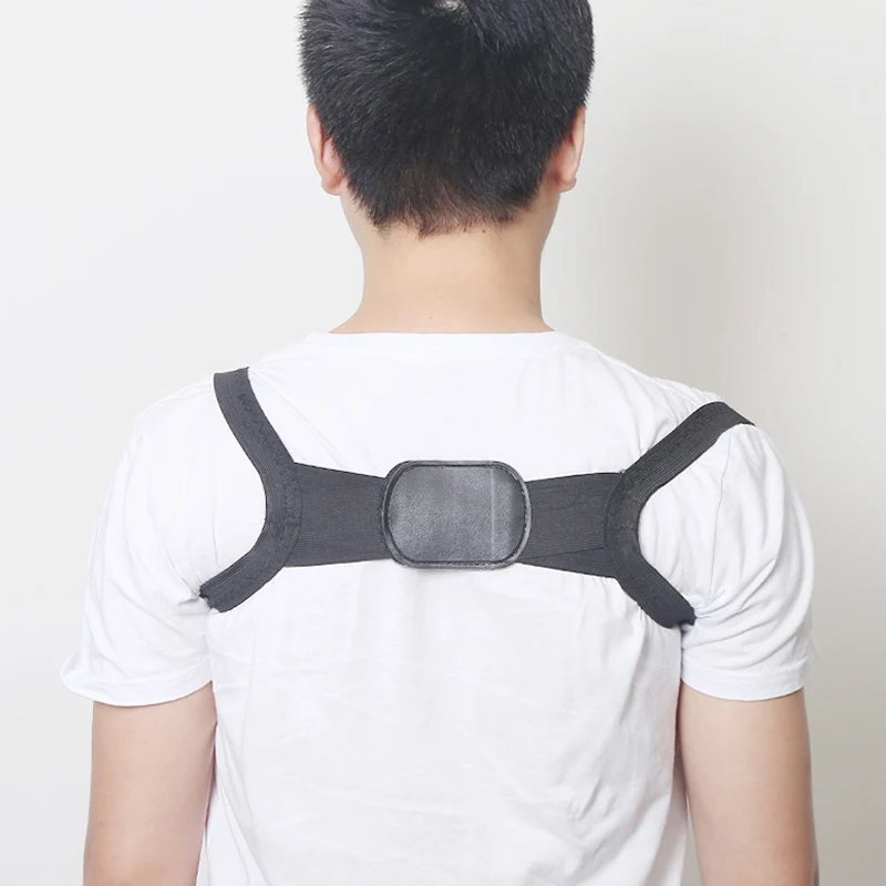 

Universal Black White Posture Corrector Men Women Back Support Back Brace Shoulder Lumbar Support Belt Spine Corset For Posture