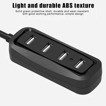 

USB Hub 4 Port Adapter Splitter Portable High Speed for Laptop Mobile Phone Keyboard AS99