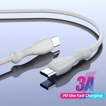 18W PD USB Type C to Type C USB Cable For Samsung Fast Charge Data Cable USB Type C To Micro For Android Quick Charge Wire Cord android type c one to two conversion cable android type c one to two conversion cable type c two in one adapter