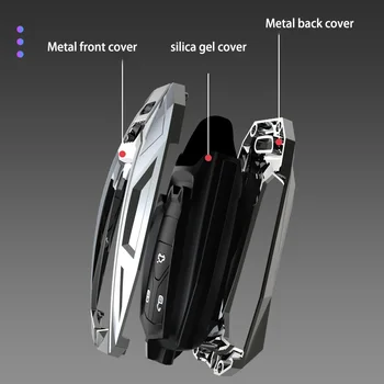 Cover chiate/telecomando per Audi A4 B9 A5 A6L A6 S4 S5 S7 8W Q7 4M Q5 TT TTS RS coupé accessori per lo Styling - 2021 nuova custodia per chiave a distanza per auto Shell per Audi A4 B9 A5