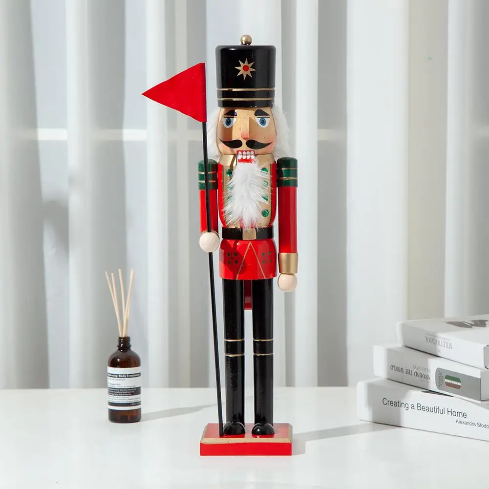 50CM Christmas Wooden Nutcracker Soldier Jewelry Children's Room Decoration Ornament Christmas Gift Handcraft Nutcracker Puppet