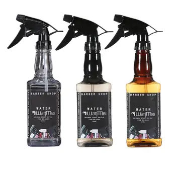 

Fashion Transparent Three-color 500ML Hairdressing Spray Bottle Empty Bottle Refillable Mist Bottle Salon Barber Hair Tools