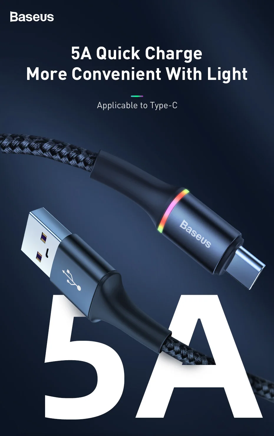 Baseus 5A usb type-C кабель для huawei mate 30 20 P30 P20 P10 Pro Lite 40 Вт Быстрая зарядка зарядное устройство USB-C type-C кабель провод шнур