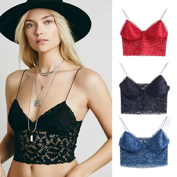 

Lace Small Sling Female Summer New Style European and American Style Pure Color Lace Short Tube Top Soutien Gorge Bandeau 2020