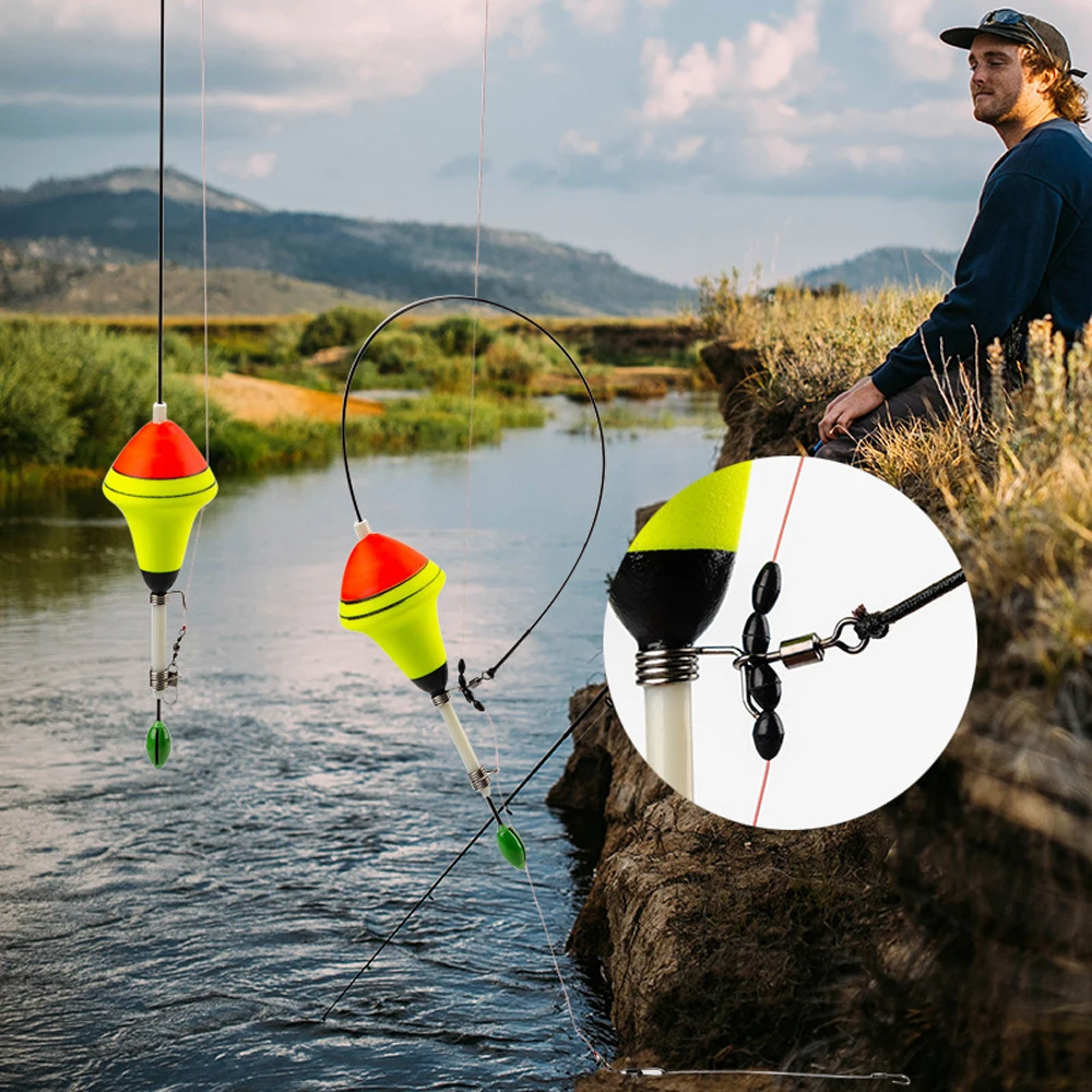 Long Professional Automatic Fishing Float Water Drop for Carp Nano EVA  Tackle Night Light Bobber Luminous Floating Accessories