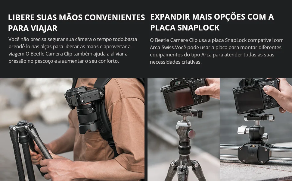 rápida braçadeira design câmera acessórios