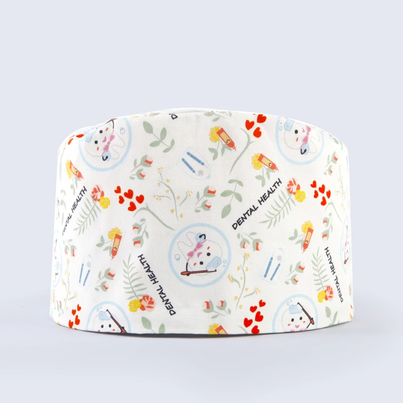 Tooth-Print-Dental-Scrub-Caps-Pattern-Scrubs-Hat-Women-Men-100-Cotton-Veterinary-Dust-Proof-Chef (3)